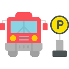 Bus Parking Icon