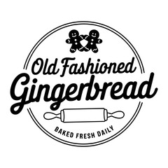 Old Fashioned Gingerbread Label