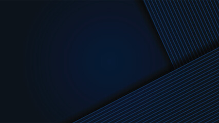 Blue background vector design. Luxury background with line and blue gradation color.