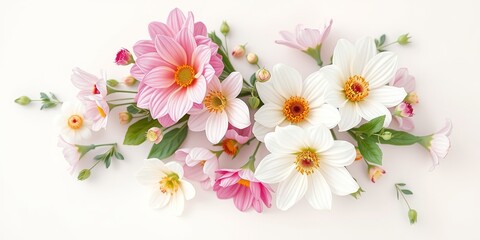 Enchanting Blooms: Pastel Dreamscapes Adorned with Ethereal Flowers