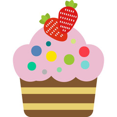 Strawberry Cake Icon