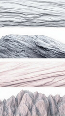 3D Render Abstract Background Illustration Rock Texture Stone Mountain Landscape