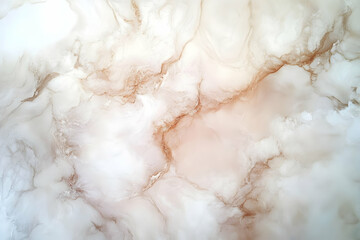 Abstract Background Illustration- Marble Texture, White, Brown, Beige, Swirls
