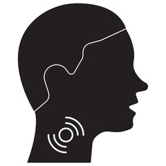 Sore Throat glyph icon