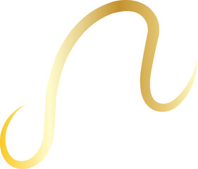 Elegant Golden Thread Decoration Ornament