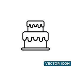 Minimalist Birthday Icon Design Template 
