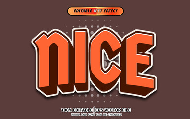 3d nice retro bold text effect template