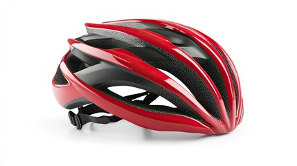 High-performance road cycling helmet, with a precision-fit system and enhanced aerodynamics, isolated on a white background.