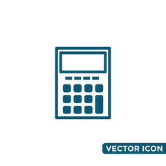 Simple Calculator Icon Design Template 