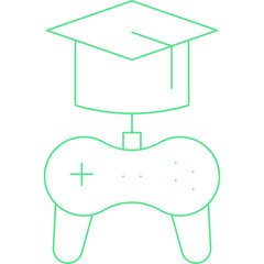 Games Based Learning icon single vector illustration