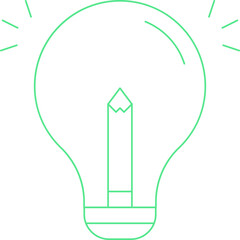 Idea icon single vector illustration