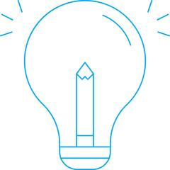 Idea icon single vector illustration