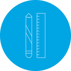 Learning Tools icon single vector illustration
