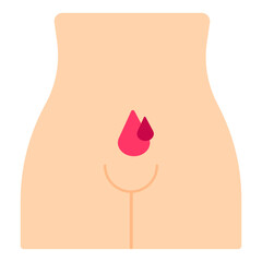 menstruation colored icon