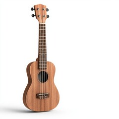 Obraz premium Ukulele, studio shot, light background, musical instrument