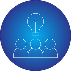 Sharing Ideas icon single vector illustration
