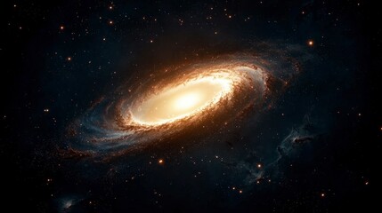 Fototapeta premium Stunning Spiral Galaxy Cosmic Nebula Stars Space Background
