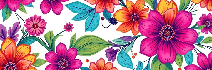 Fototapeta premium Edible Art: Abstract Floral Designs for Creative Plate Decorations