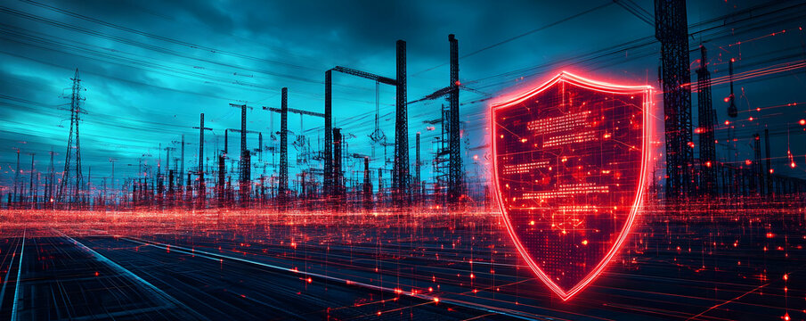 Power grid cybersecurity, night