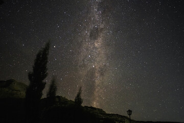 Photograph of the sky with the Milky Way seen from San Luis, Argentina