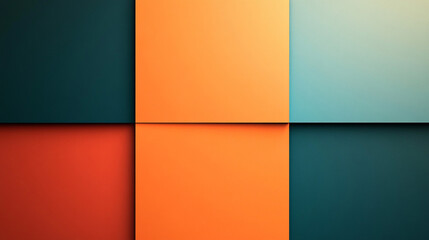 Obraz premium Abstract geometric pattern of overlapping squares in various colors.