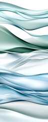Fototapeta premium Abstract Blue and Green Waves Background