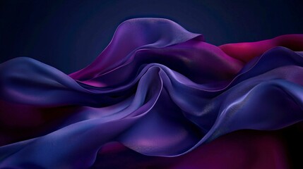 Obraz premium Abstract Purple and Blue Fabric Drape Elegant Flowing Texture Background