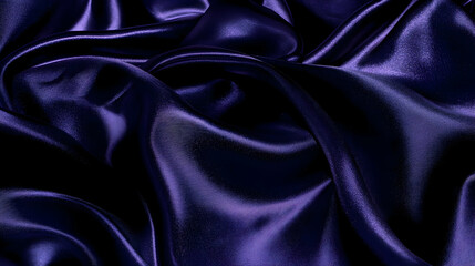 Obraz premium Deep blue silk fabric texture
