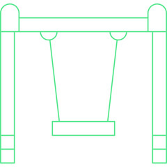 Swings icon single vector illustration