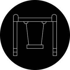 Swings icon single vector illustration