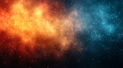 A vibrant abstract noise texture featuring a grainy gradient of red, orange, yellow, and blue, set against a dark black backdrop, perfect for modern poster and banner designs.
