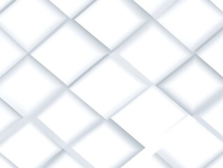 Fototapeta premium White squares tilting pattern, elegant abstract backdrop, geometric design