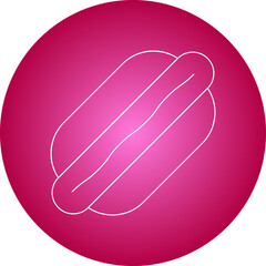 HotDog icon single vector illustration