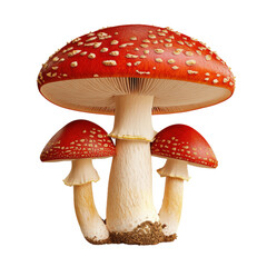 Obraz premium Unique mushroom species isolated against a black background highlighting its intricate details and textures isolated on transparent background..