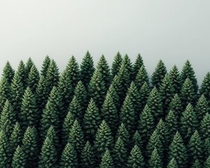 A thriving forest where midheight trees represent midcap stocks, Mid Cap Stocks, steady market growth