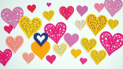 Intricate Scandinavian Valentine's Papercut Heart Patterns