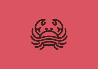 Crab Logo – A clean and minimal crab design, symbolizing resilience, adaptability, and the sea.
