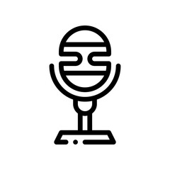 microphone line icon