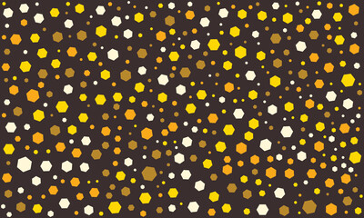 Golden Elegance Hexagon Pattern, Luxurious Gold and Amber