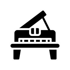 piano glyph icon