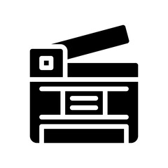 clapperboard glyph icon