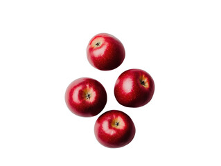 Vibrant McIntosh Apples in Bold Red Contrast Beautifully with a Fresh Crisp White Backdrop.
