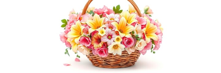 Obraz premium Overflowing Abundance: A Floral Paradise in Shimmering Hues