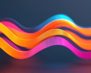 Abstract waves of financial data supporting public projects, State Enterprise Bonds, steady economic growth