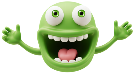 Who is this crazy green emoji?