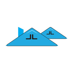 roof logo icon illustration flat