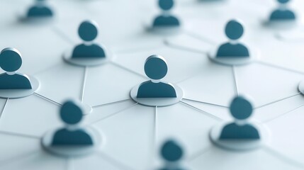 Fototapeta premium Abstract network of corporations connected by bond yields, Corporate Bonds Investment Interest Rate, interconnected markets