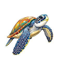 Obraz premium turtle isolated on white