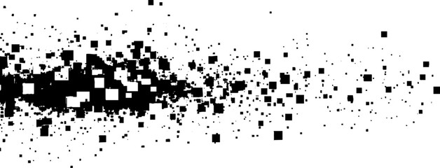 Abstract Pixel Dispersion Effect in Black and White