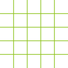 Green square line grid 5x5